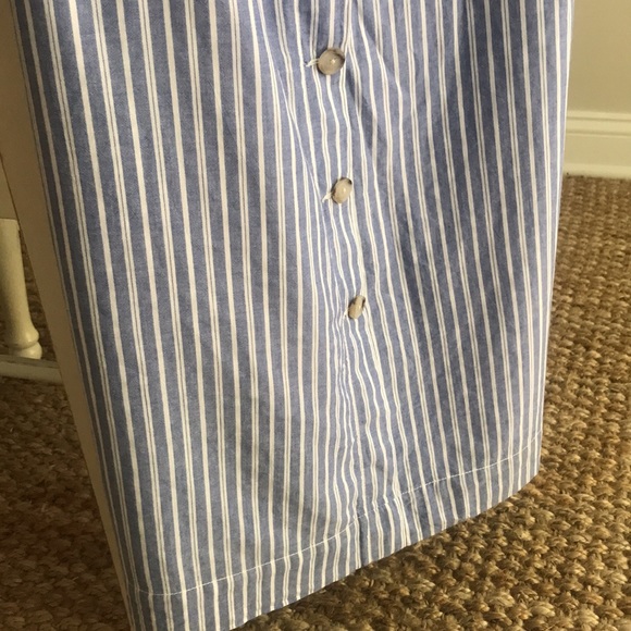 New: Madewell Paperbag Button Front Midi Skirt with Pockets - Picture 8 of 14